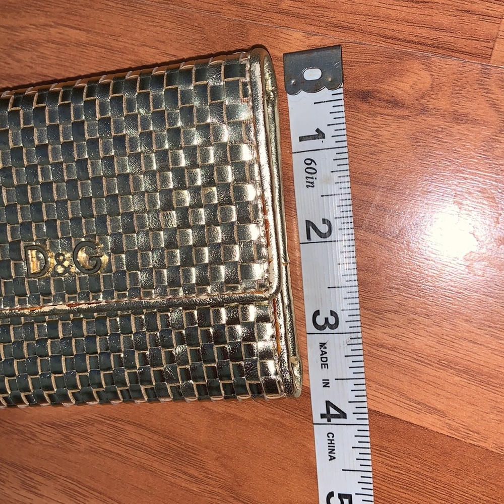NWT Authentic Dolce & Gabbana Gold Weave Wallet - Picture 8 of 15